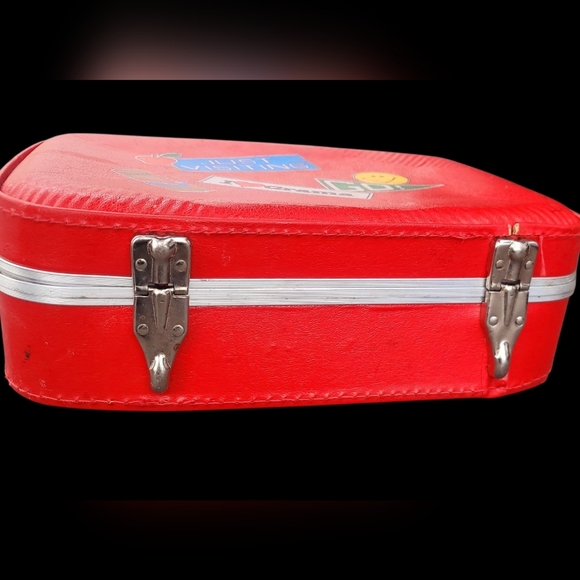 Vtg 1970's I Love Grama Just~Visiting~Children's Hard Shell Travel Suitcase  Box - Picture 4 of 12